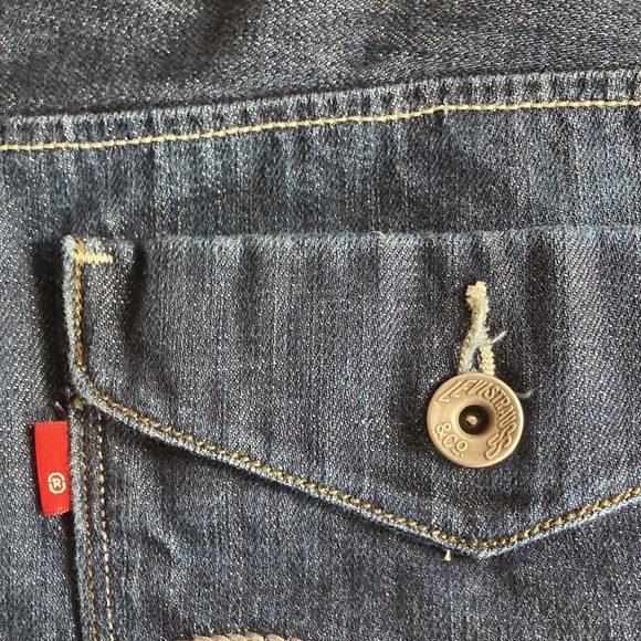 Mens Levi’s Relaxed Fit Medium Dark Wash Size 44x30 100% Cotton - Picture 13 of 14